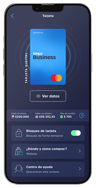 mockup app tenpo business